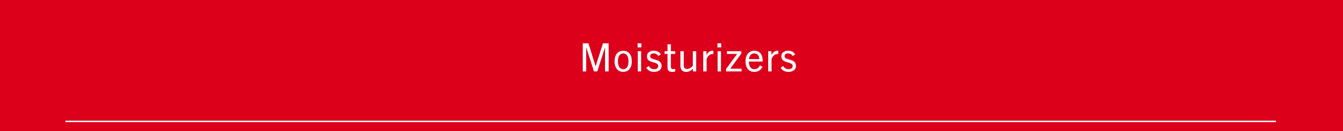 Moisturizers