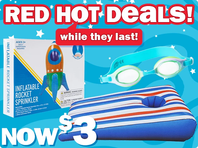 red hot deals while supplies last!