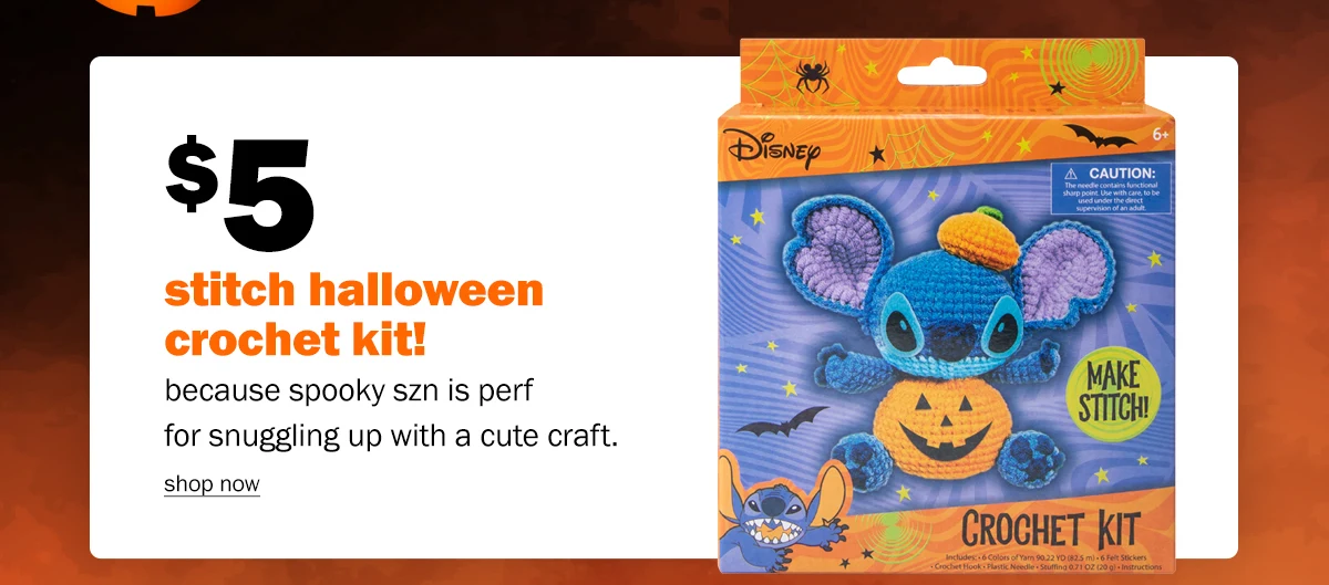 stitch halloween crochet kit!