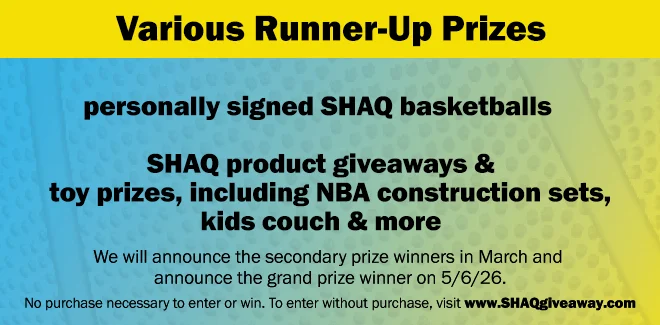 various runner-up prizes