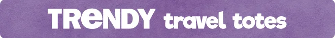 trendy travel totes