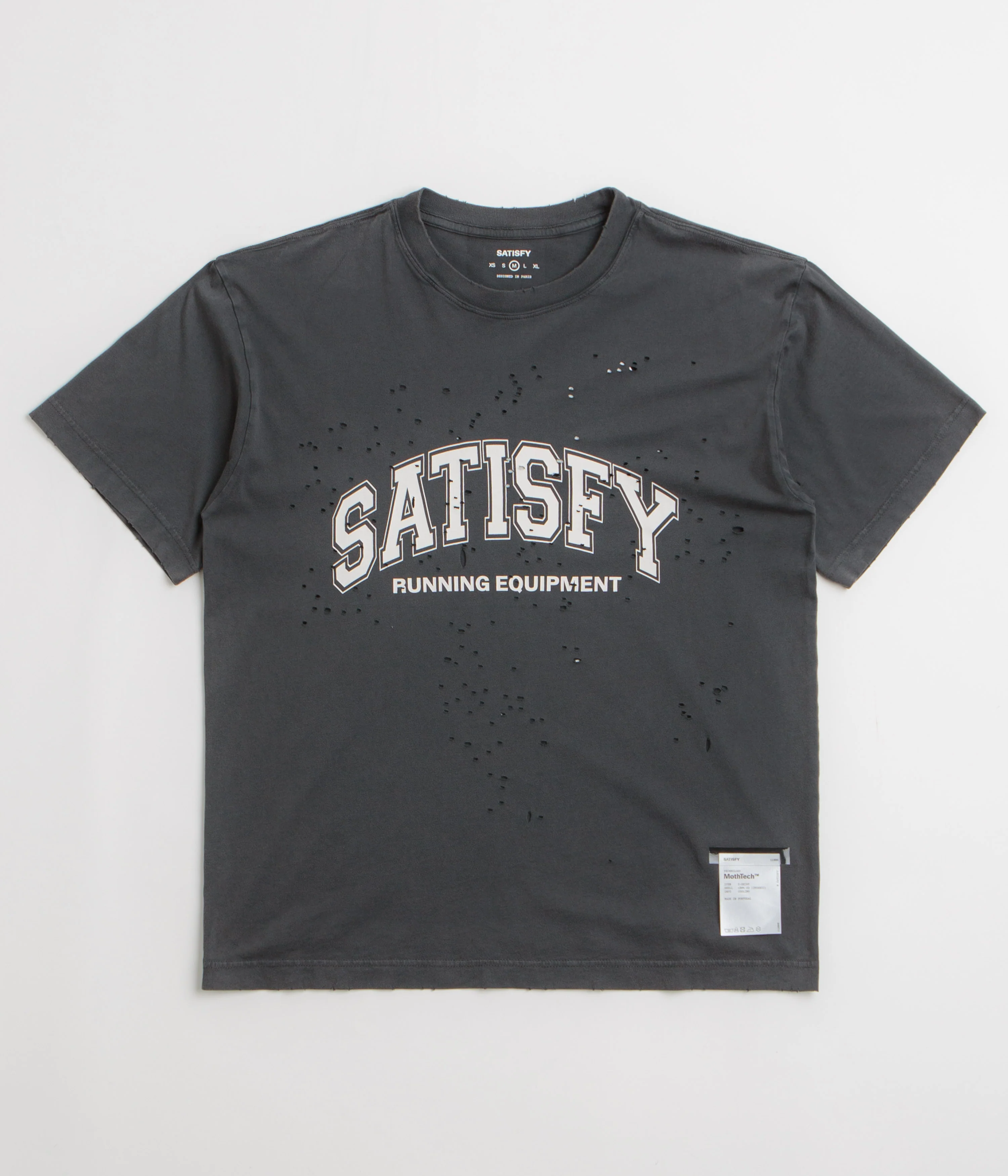 Image of Satisfy MothTech Varsity Logo T-Shirt