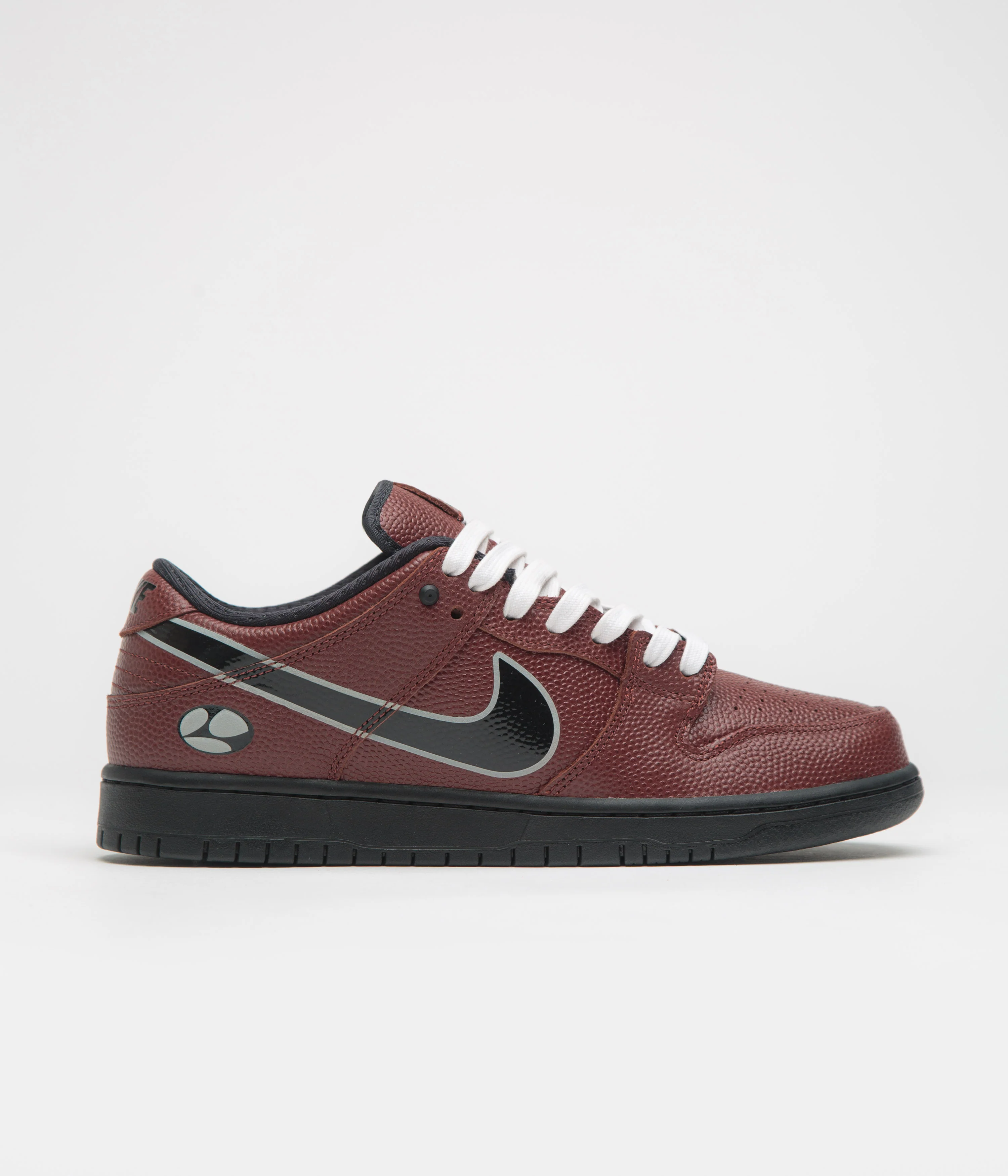Image of Nike SB x Limosine Skateboards Dunk Low Pro Shoes - Dark Pony / Black - Silver - White