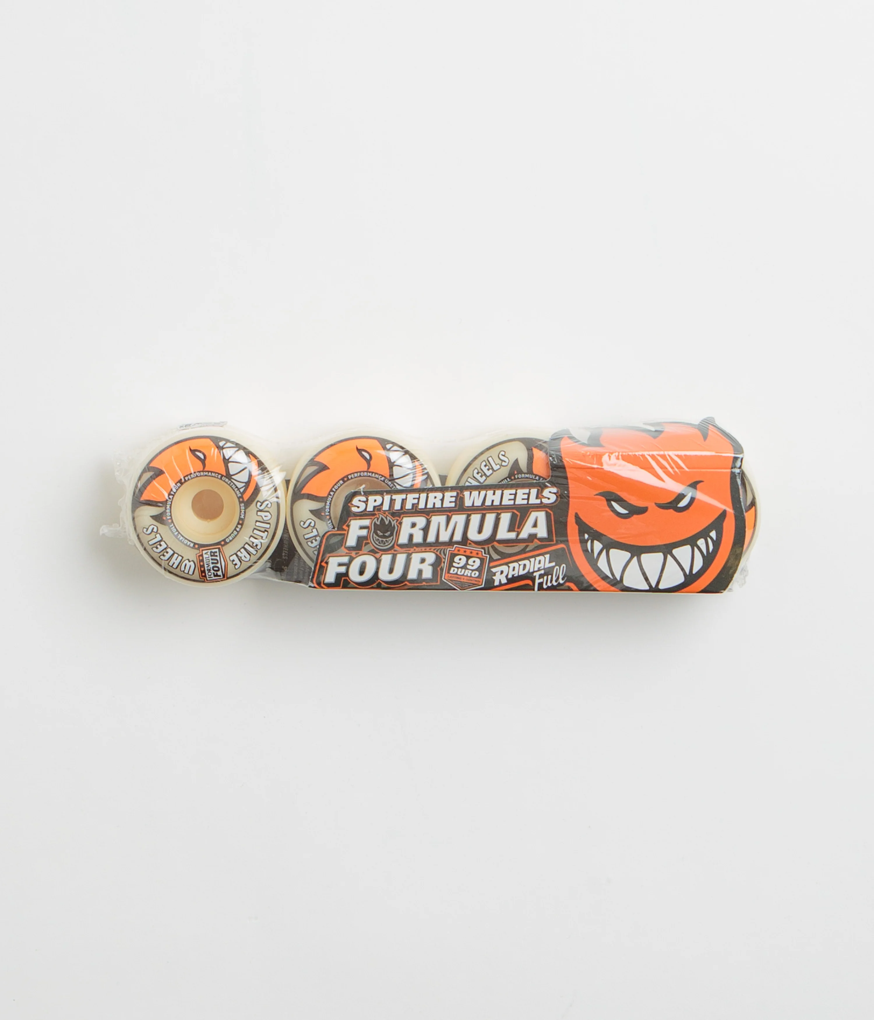 Image of Spitfire Formula Four Radial Full 99DU Wheels - Natural - 58mm