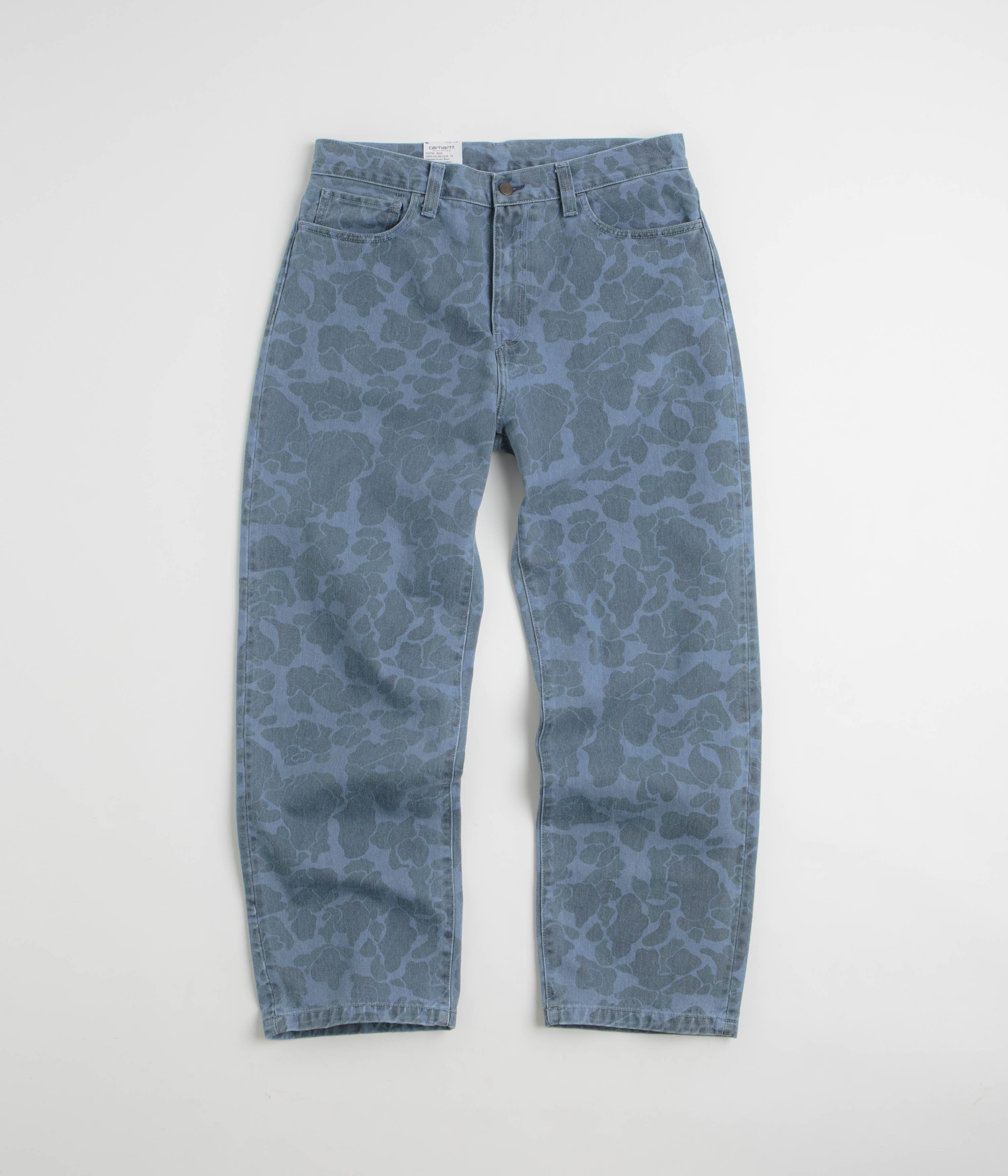 Image of Carhartt Duck Landon Pants - Camo Duck / Blue Bleached