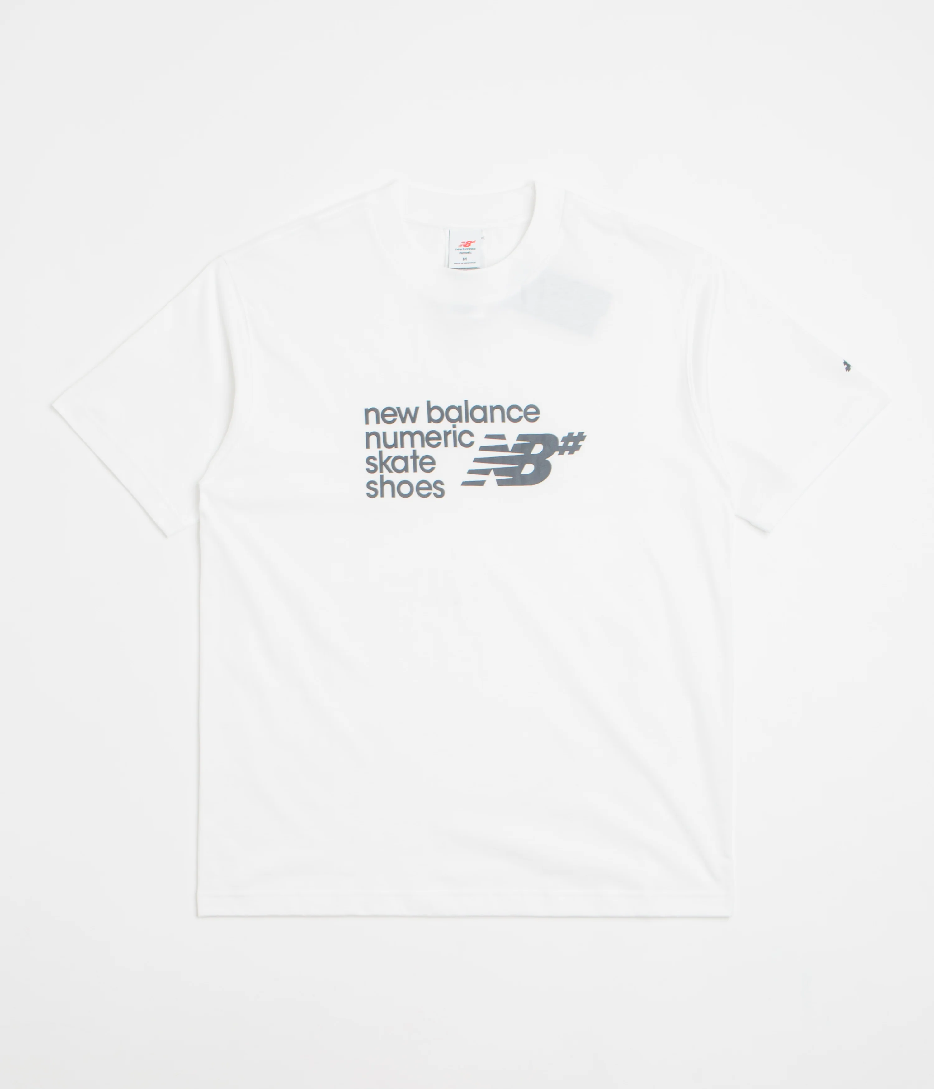 Image of New Balance Numeric Stacked Graphic T-Shirt - White