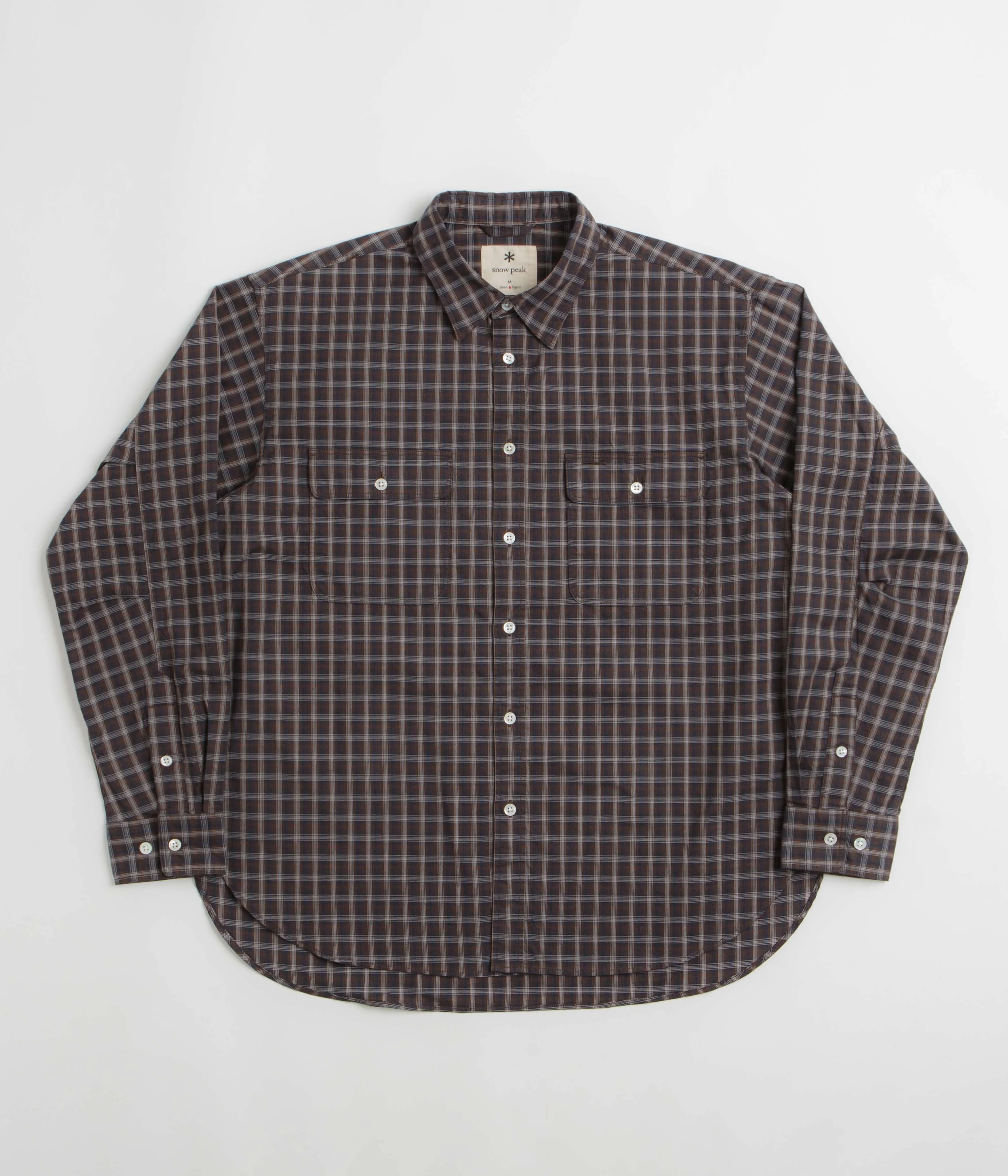 Image of Snow Peak Ombre Check Shirt - Brown