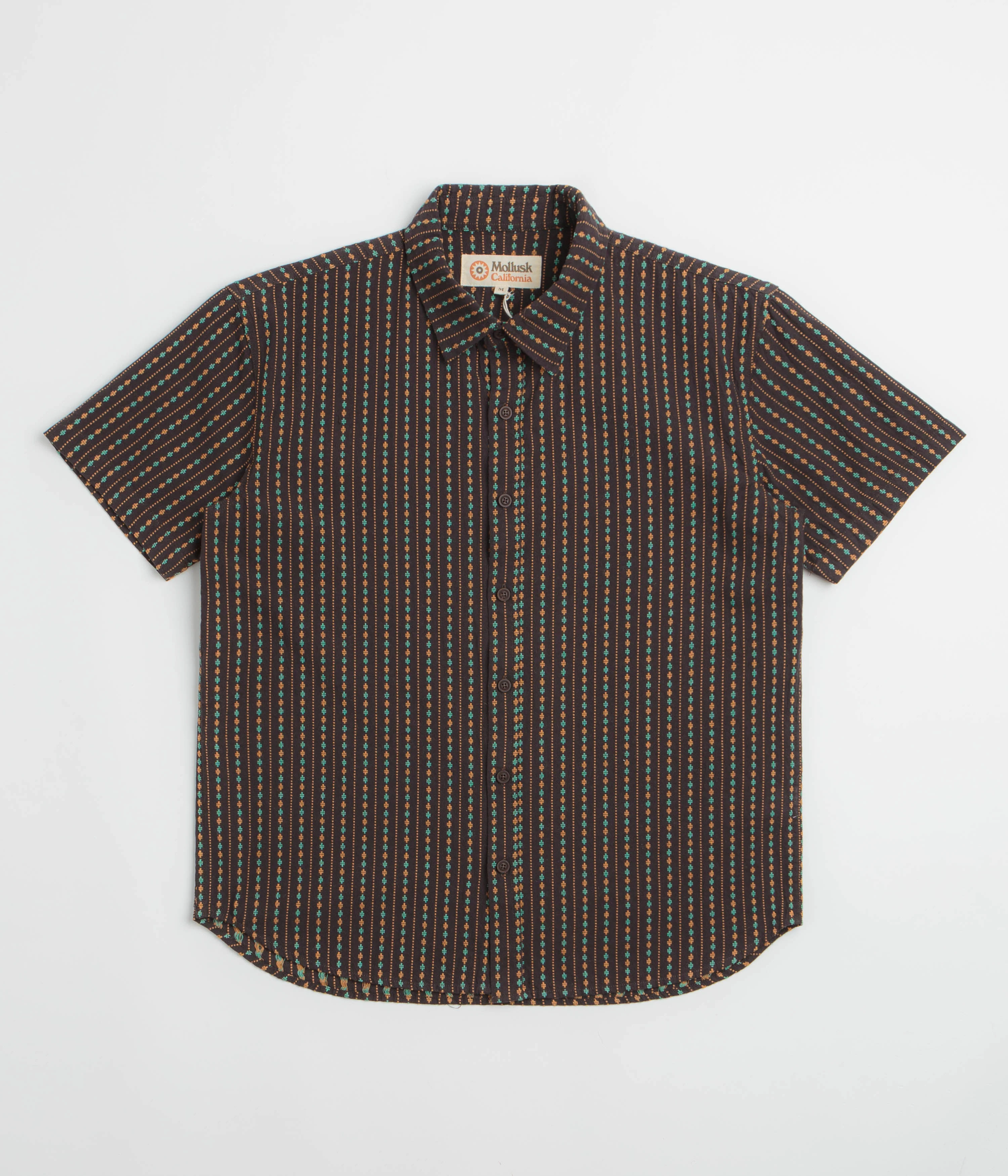 Image of Mollusk Summer Shirt - Chocolate Dobby