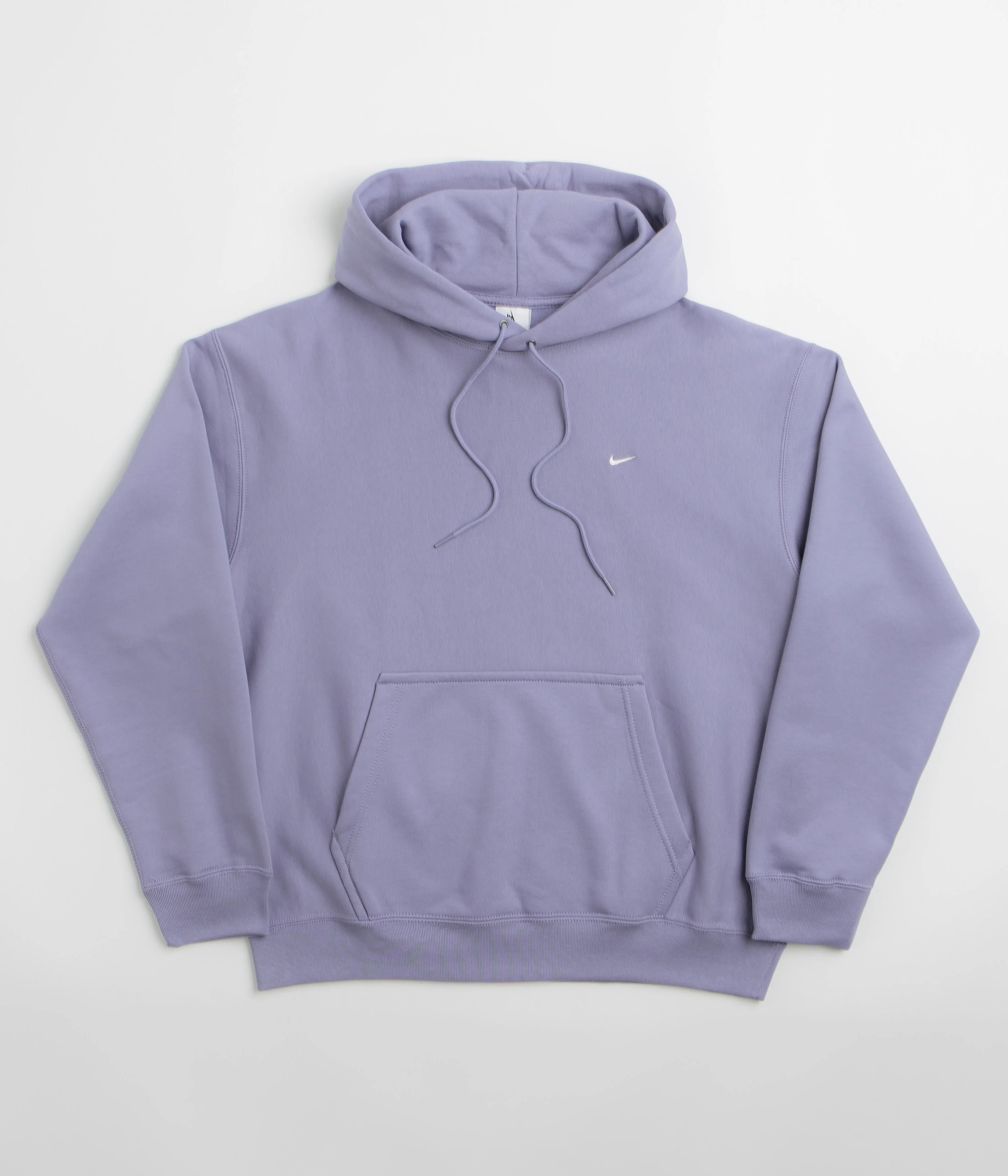 Image of Nike Solo Swoosh Hoodie - Iron Purple / White