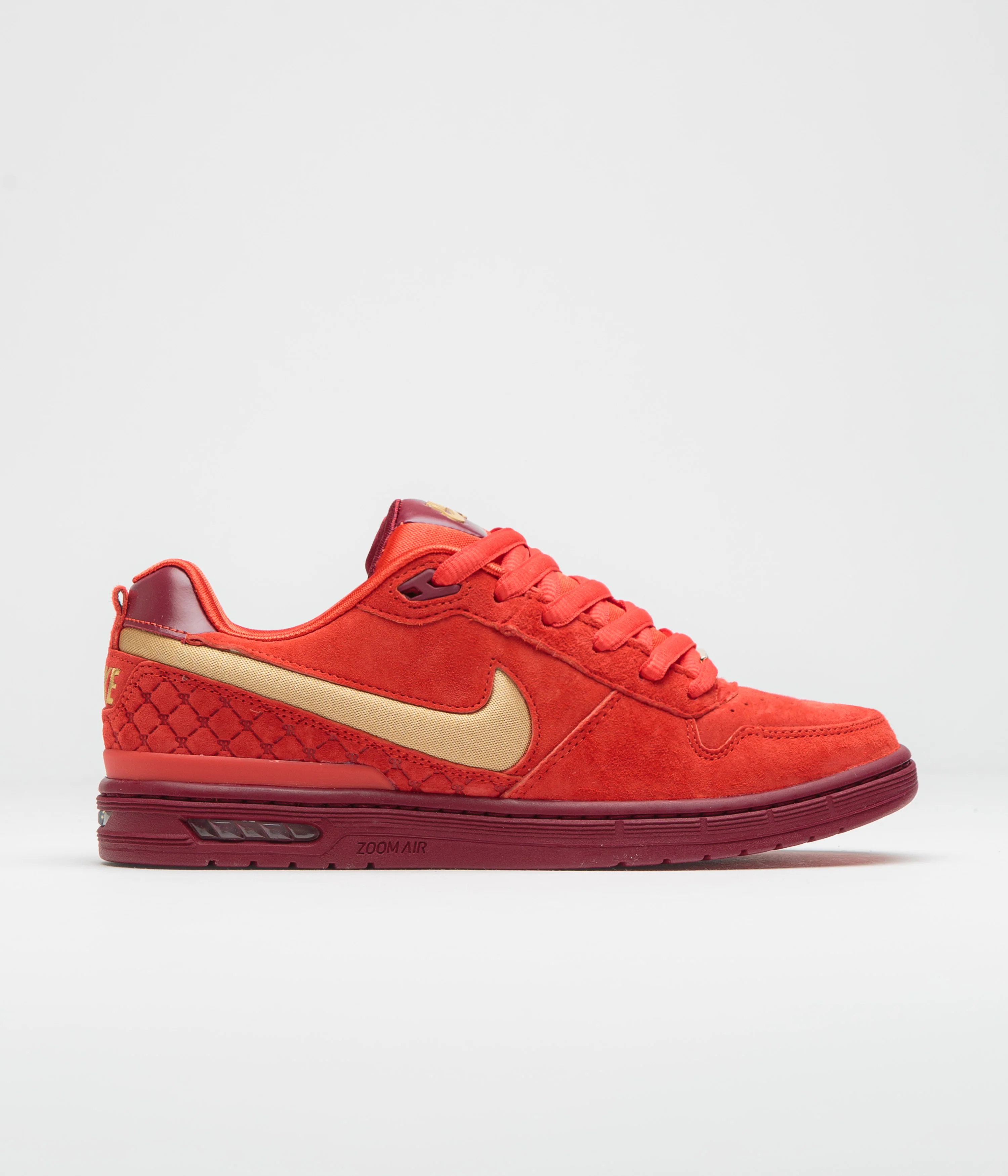 Image of Nike SB P-Rod 1 OG Shoes - Habanero Red / Club Gold - Team Red