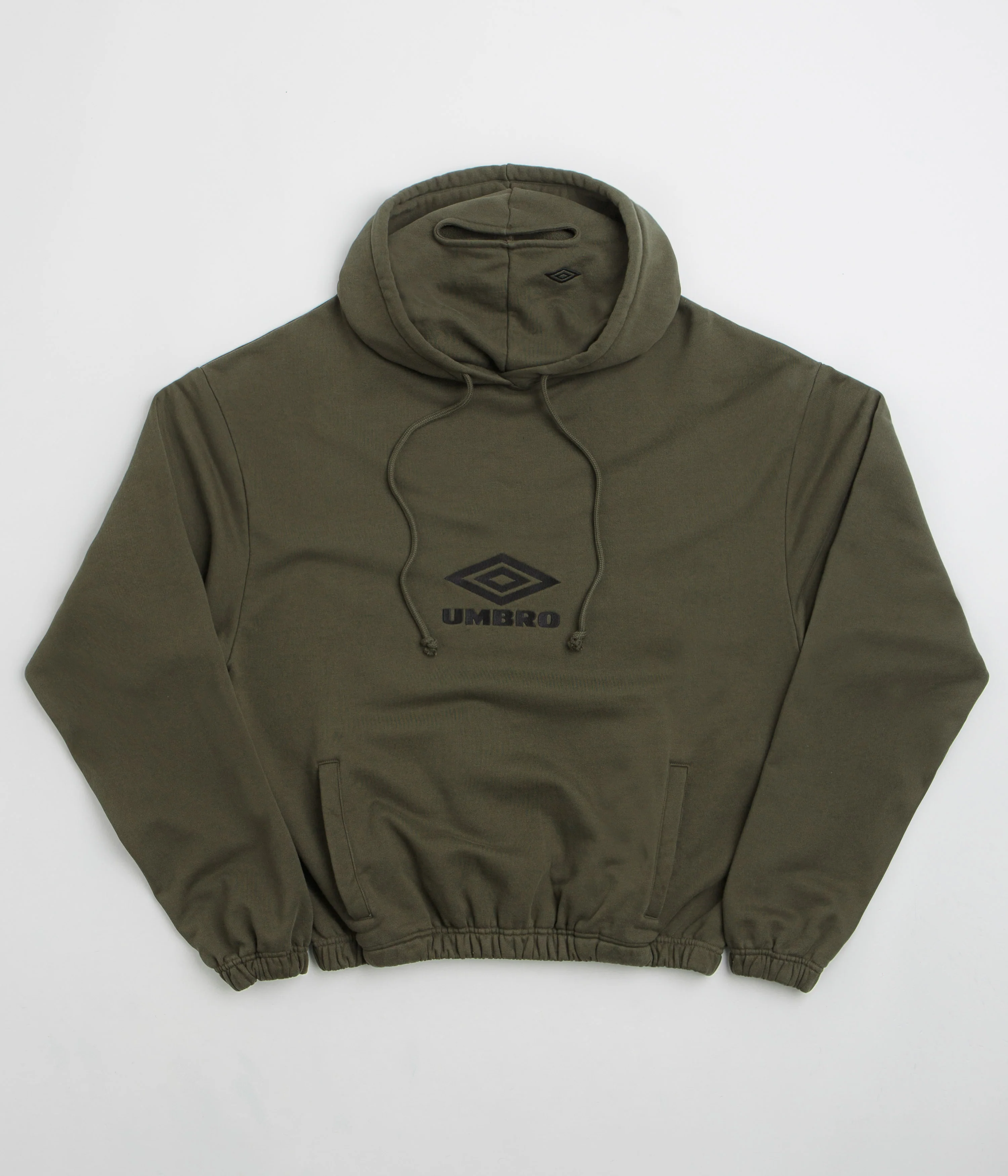 Image of Umbro OG Logo Mask Hoodie - Dark Olive