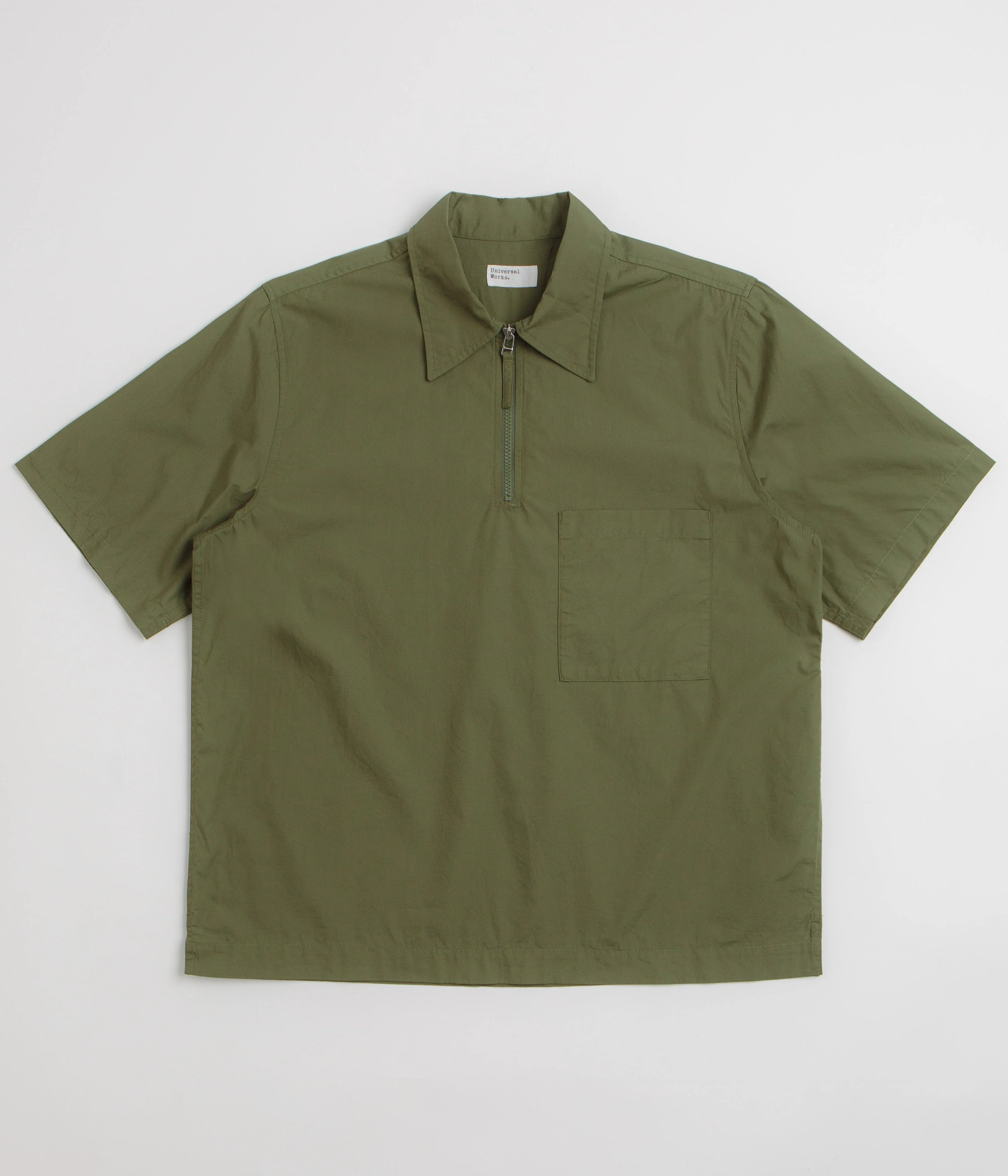 Image of Universal Works Ewan Short Sleeve Shirt - Olive