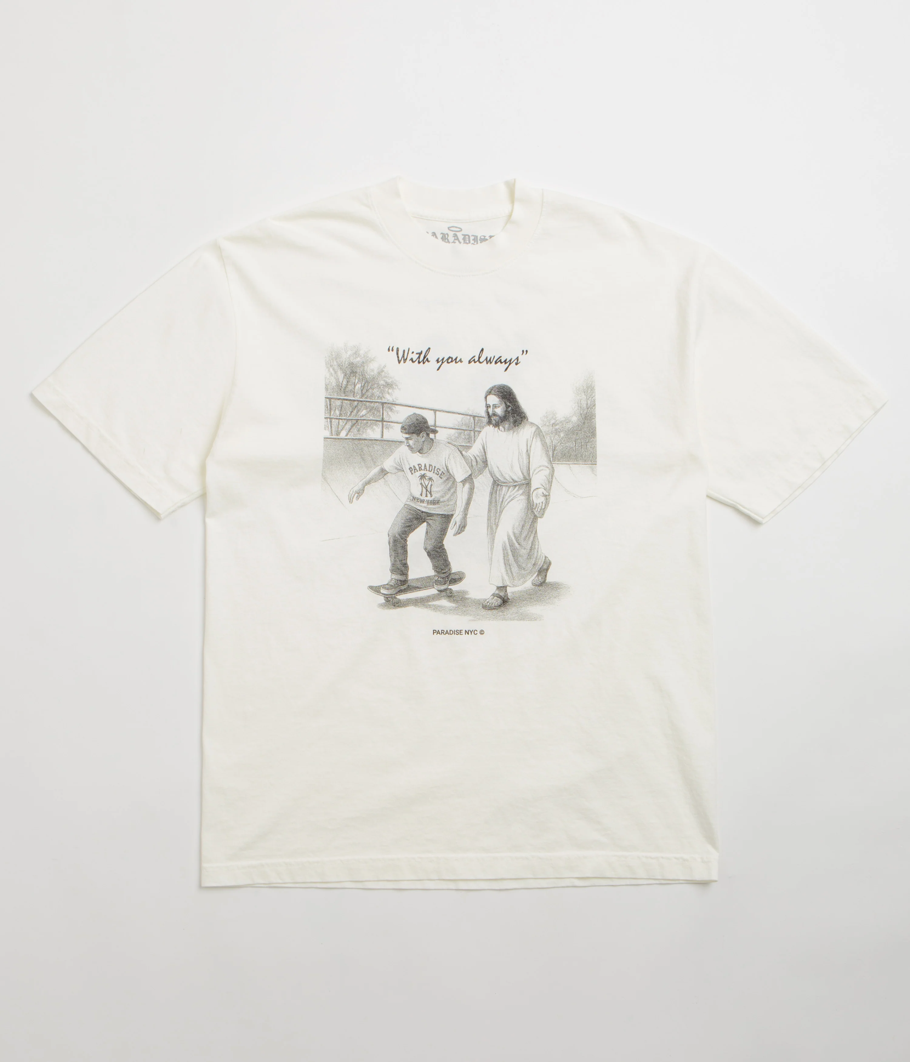 Image of Paradise NYC With You Always T-Shirt - Off White