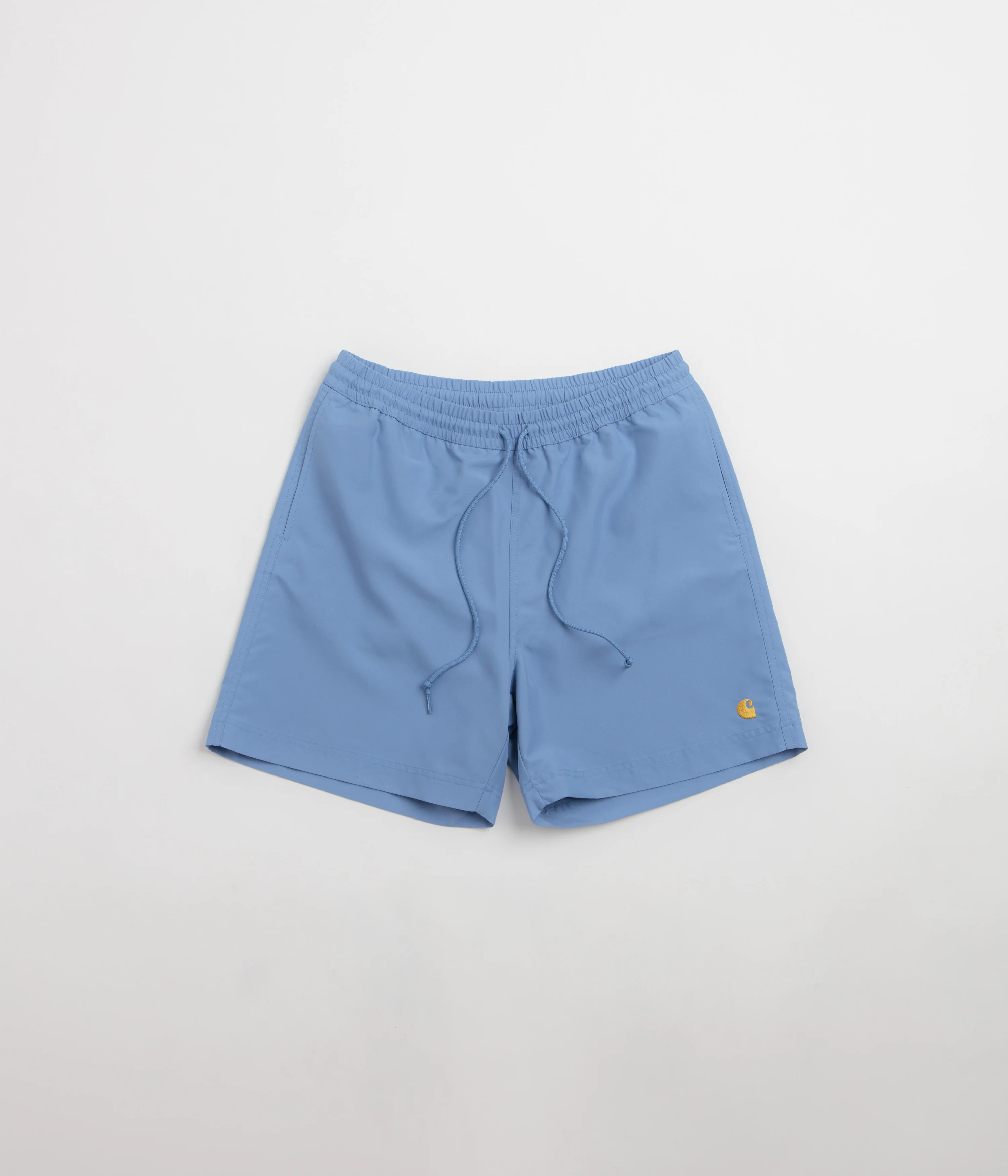 Image of Carhartt Chase Swim Trunks - Curacao / Gold