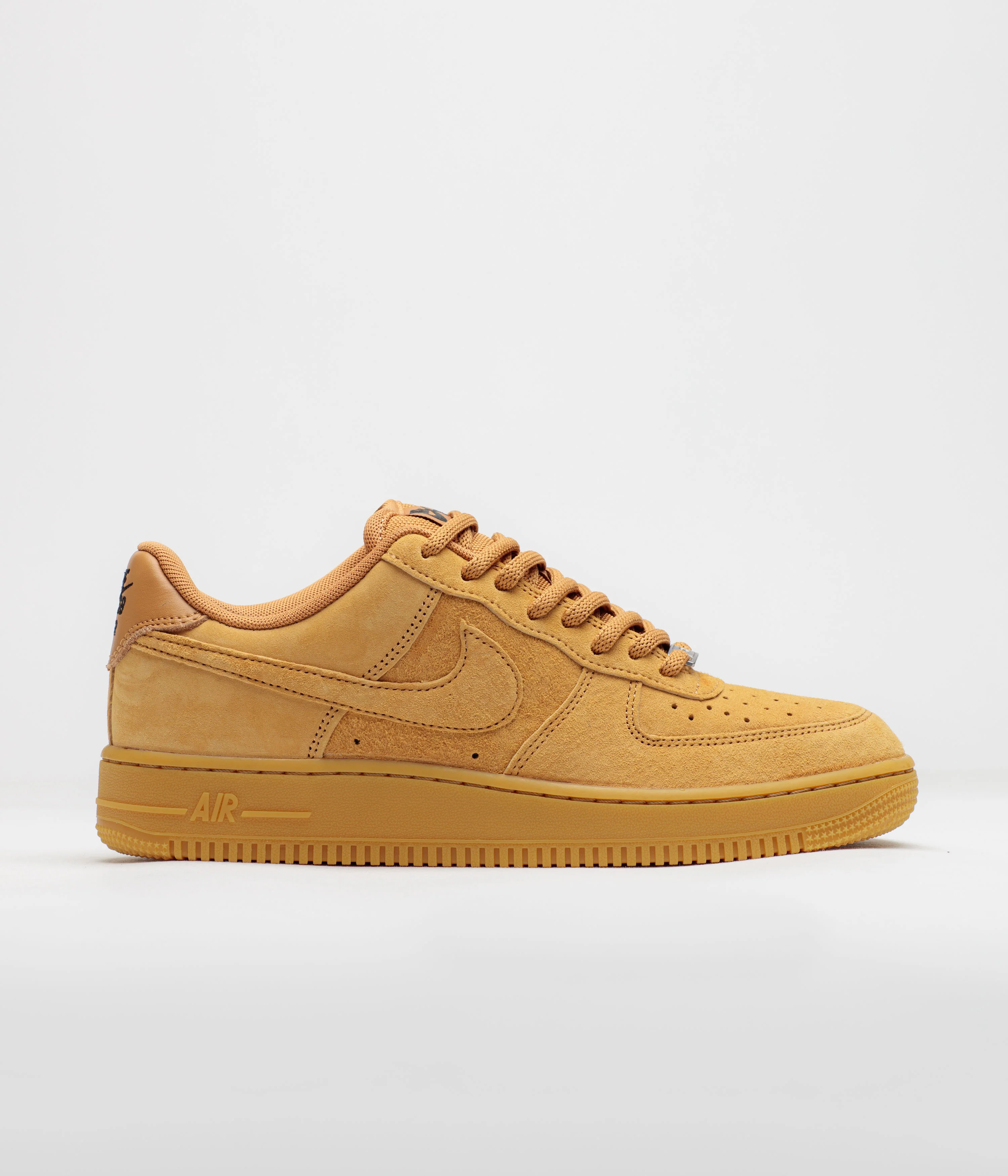 Image of Nike SB Air Force 1 Shoes - Flax / Flax - Black - Gum Light Brown