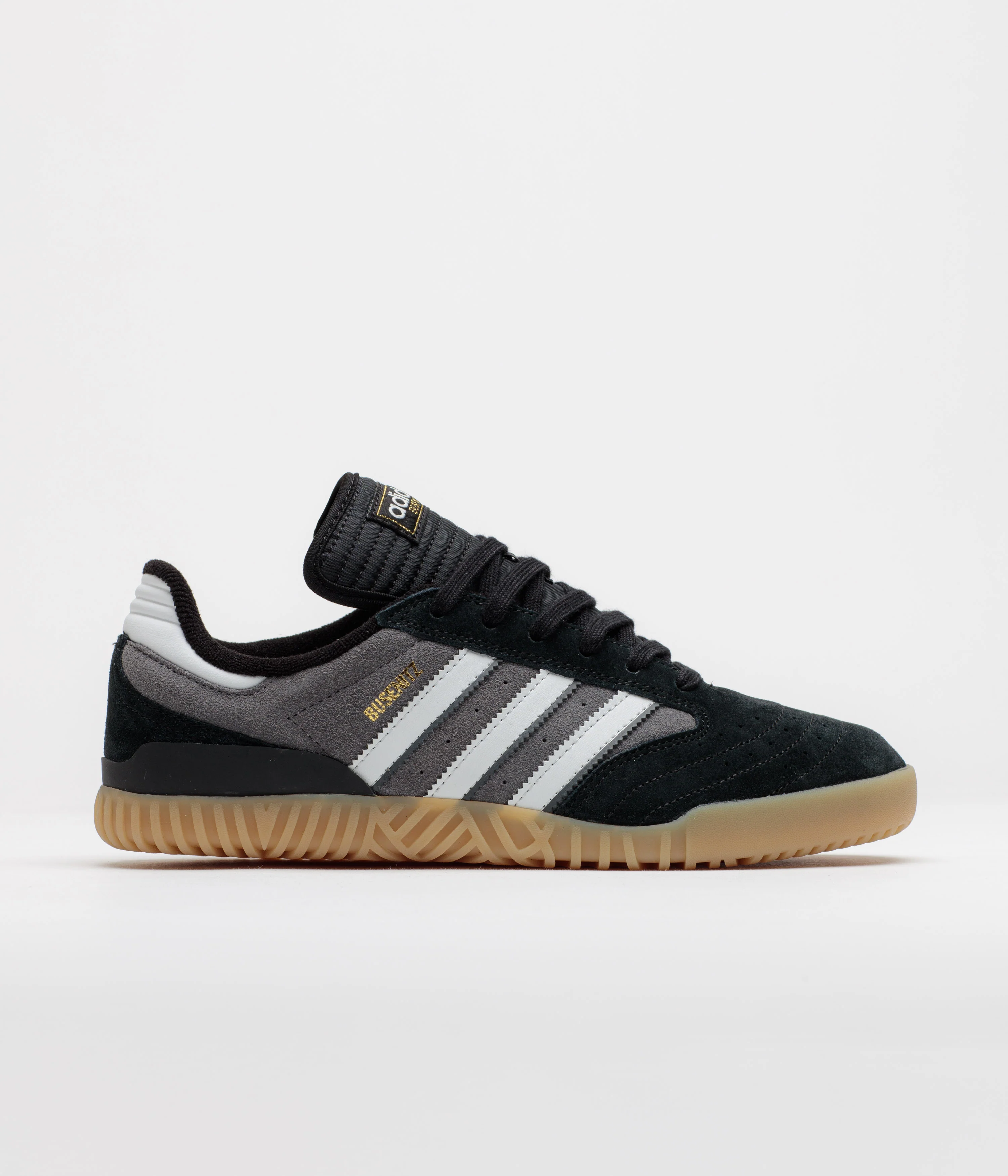 Image of Adidas Busenitz Indoor Super Shoes - Core Black / Crystal White / Grey Four
