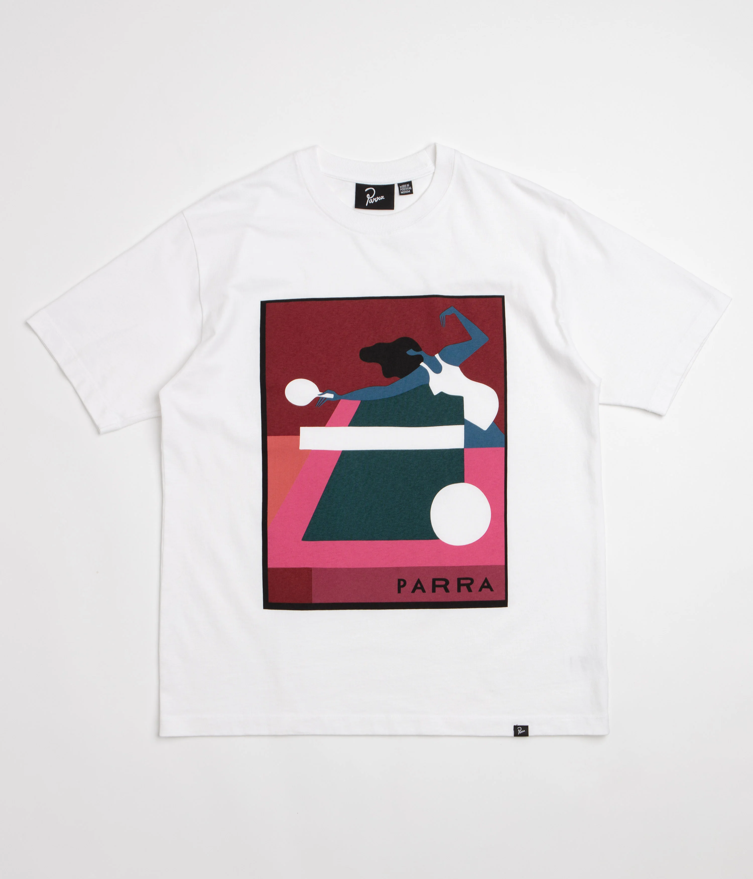 Image of by Parra Ping Ponged T-Shirt - White