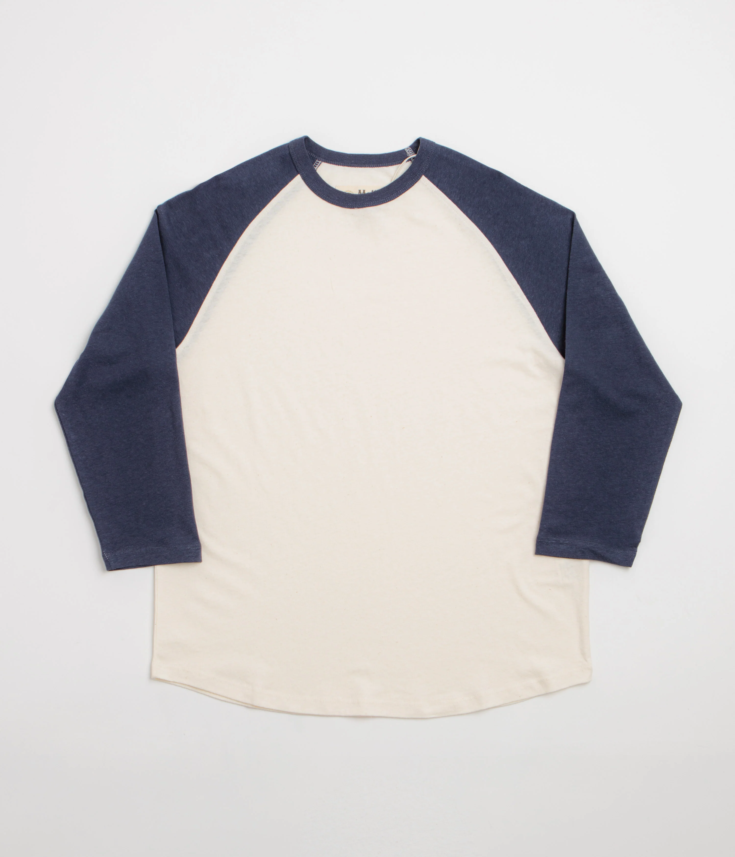 Image of Mollusk Hemp Baseball T-Shirt - Navy