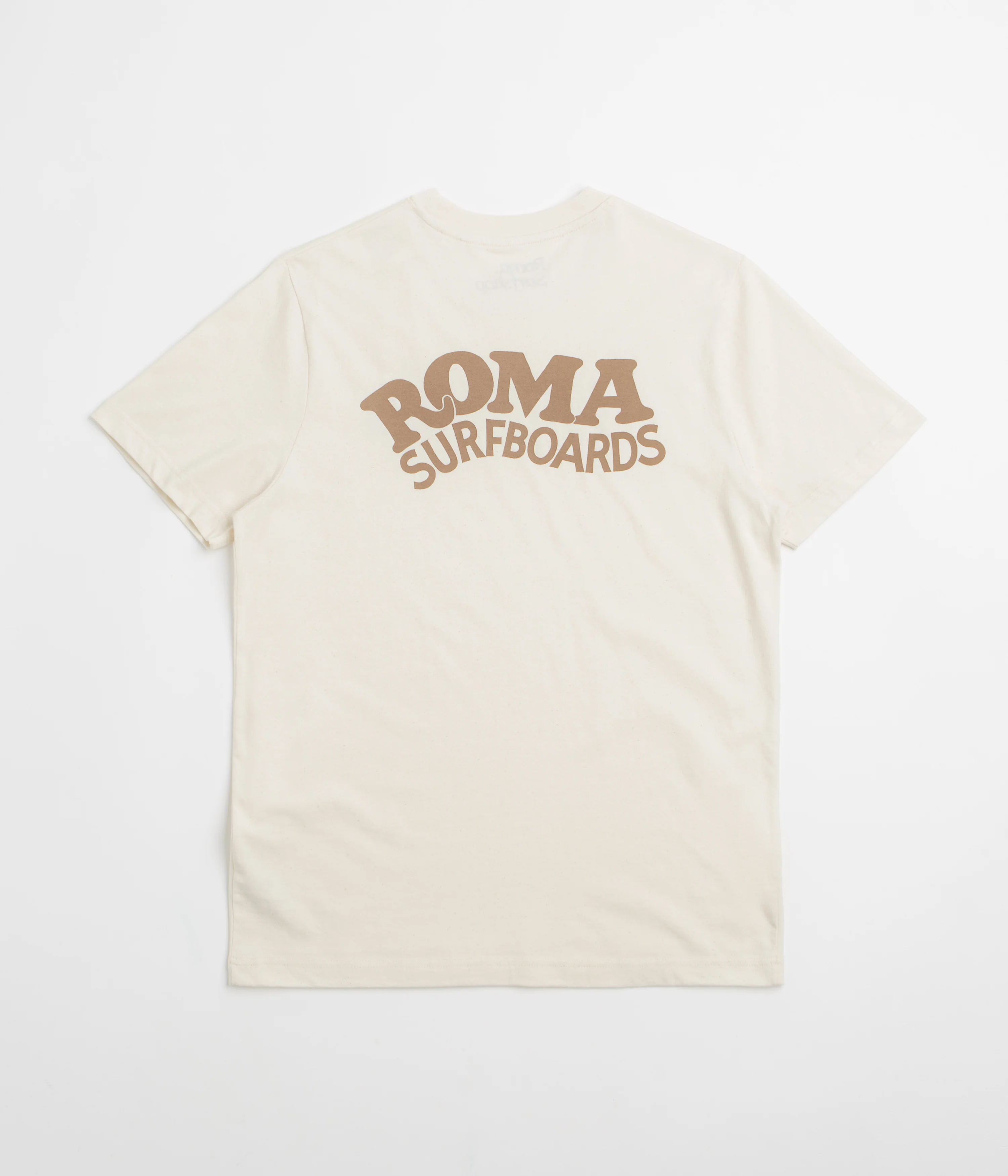 Image of Roma Surfboards T-Shirt - Raw / Brown