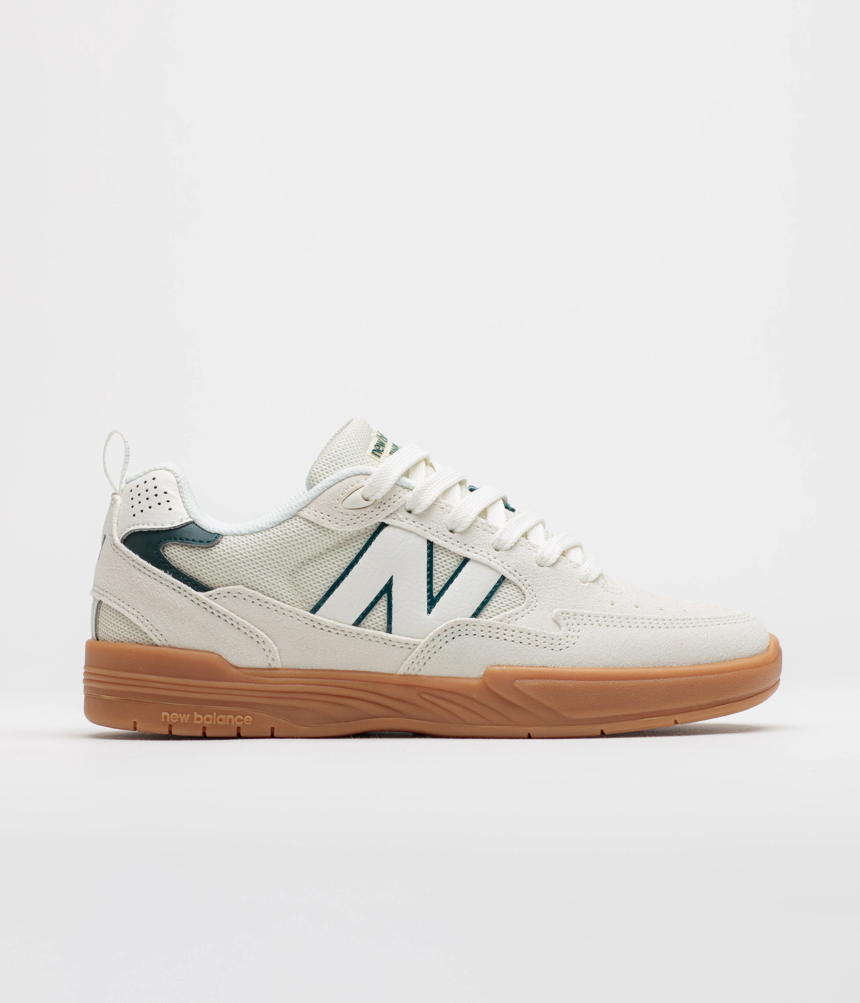 Image of New Balance Numeric 808 Tiago Lemos Shoes - Sea Salt / Medusa Green