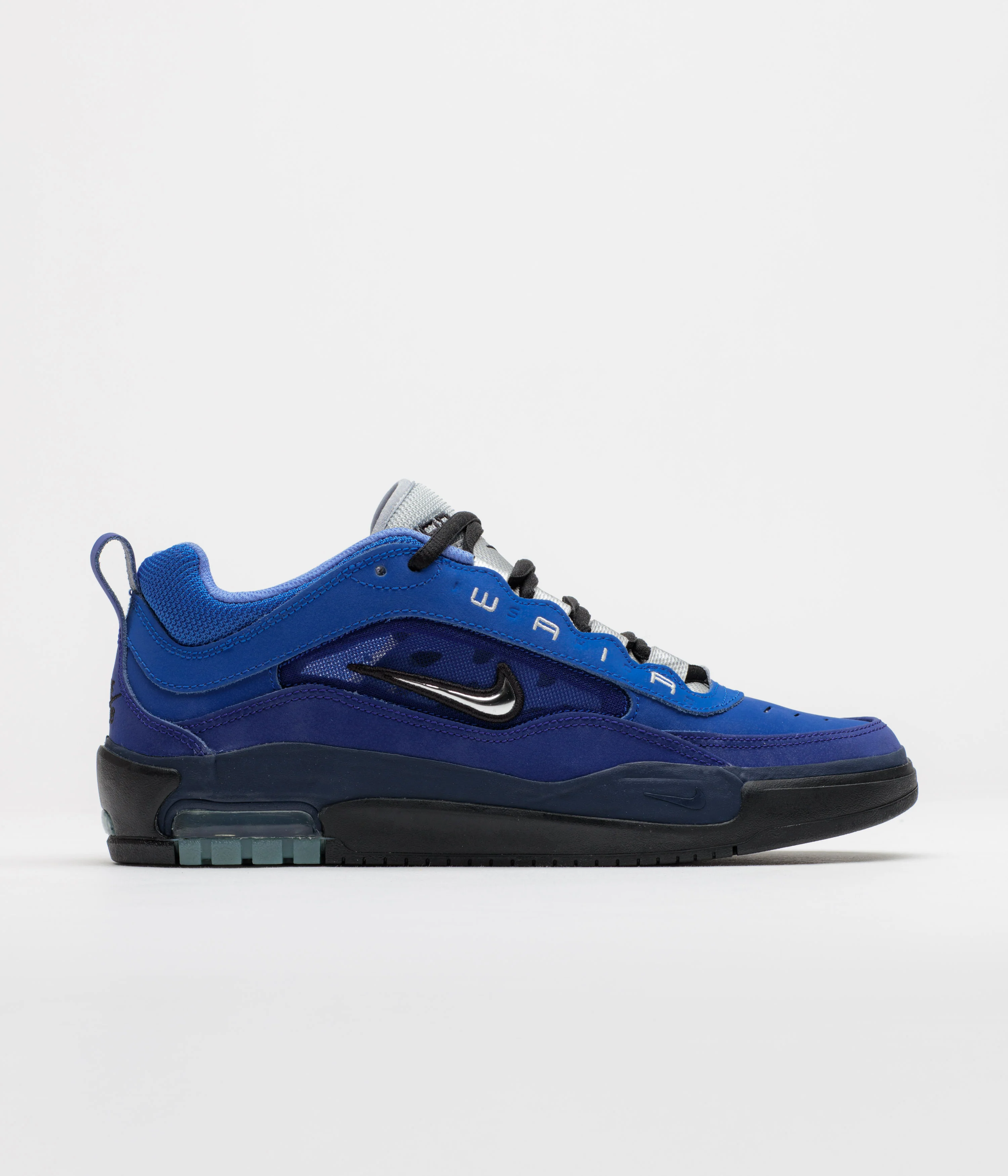 Image of Nike SB Air Max Ishod Shoes - Blue Void / Metallic Silver - Radiant Blue
