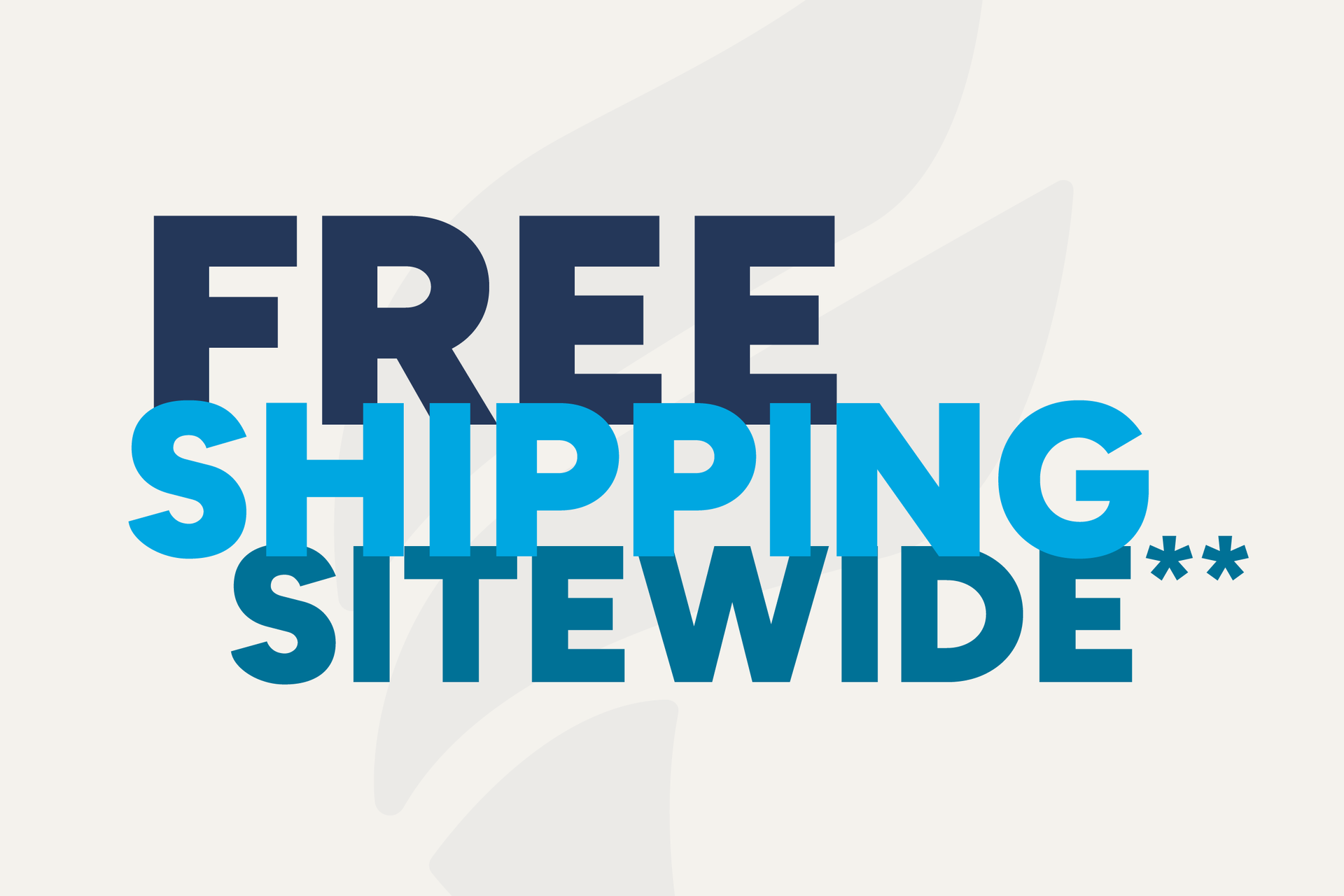 Free shipping sitewide
