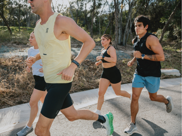 Group of runners wearing On shoes and apparel