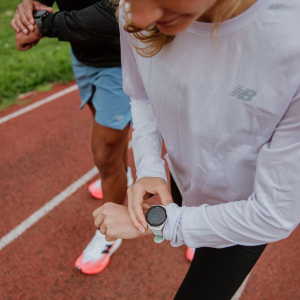 Runners wearing watches