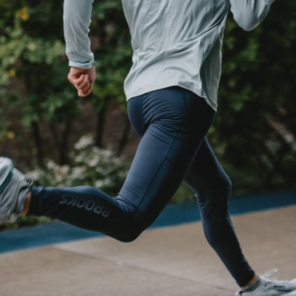 Man wearing running apparel