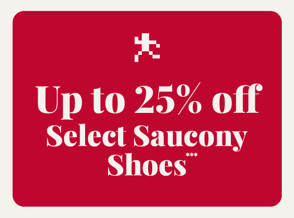 Up to 25% off Select Saucony Shoes