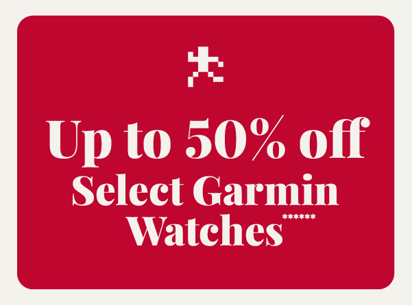 Up to 50% off Select Garmin watches