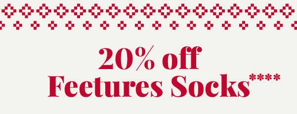 20% off feetures socks