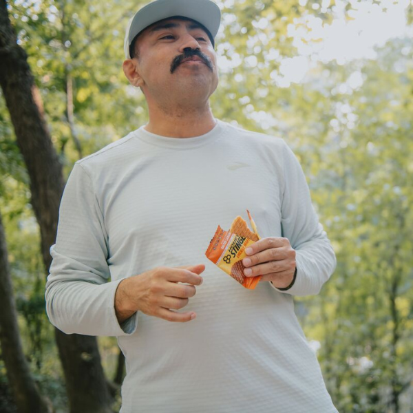 Man holding nutrition