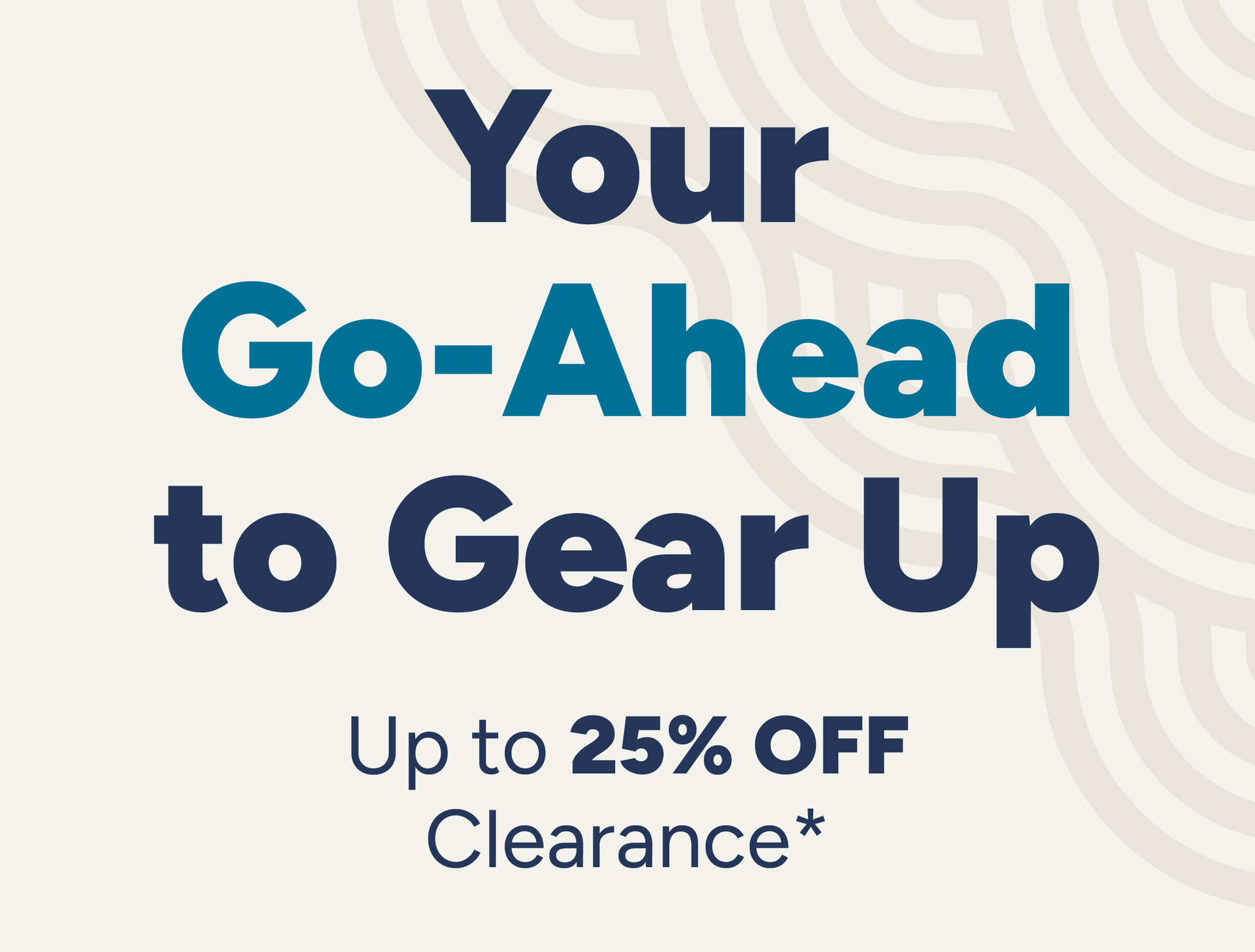 Up to 25% off clearance*