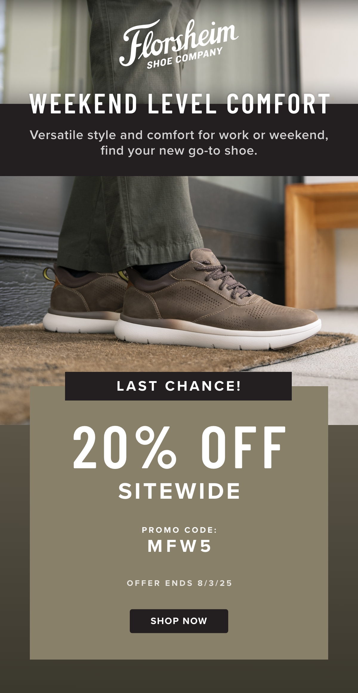 Take 20% off sitewide with promo code MFW5. Display images to learn more.