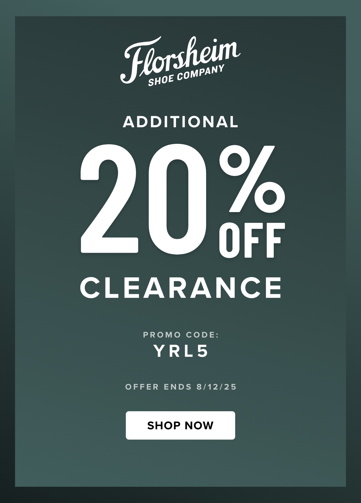 Take an additional 20% off clearance with promo code YRL5. Display images to learn more.