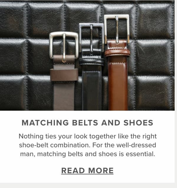 Matching Belts and Shoes