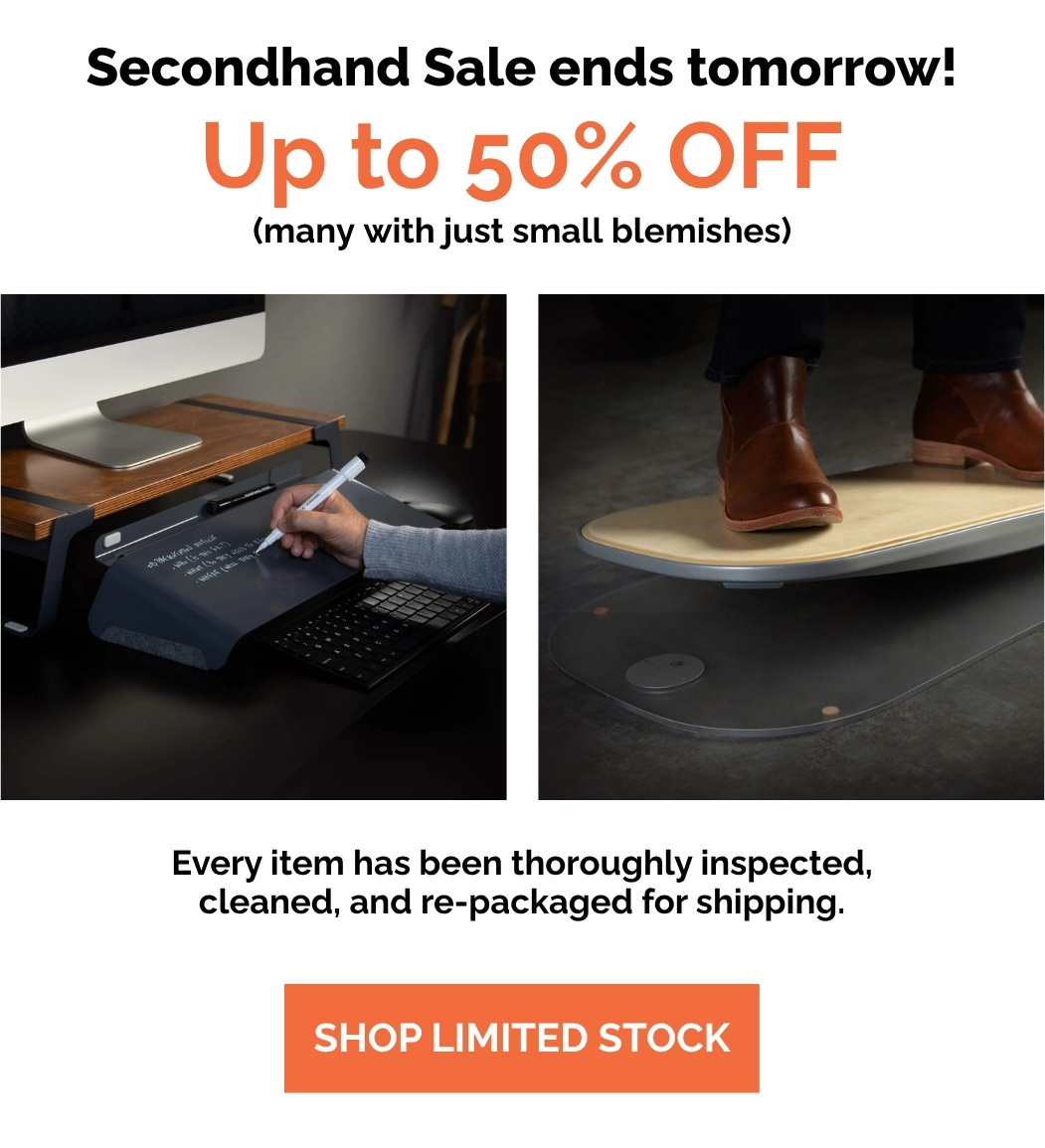 Secondhand Sale ends tomorrow