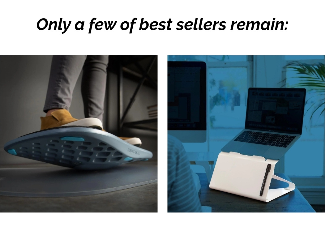 Only a few of best sellers remain