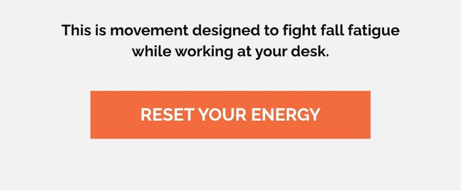 RESET YOUR ENERGY