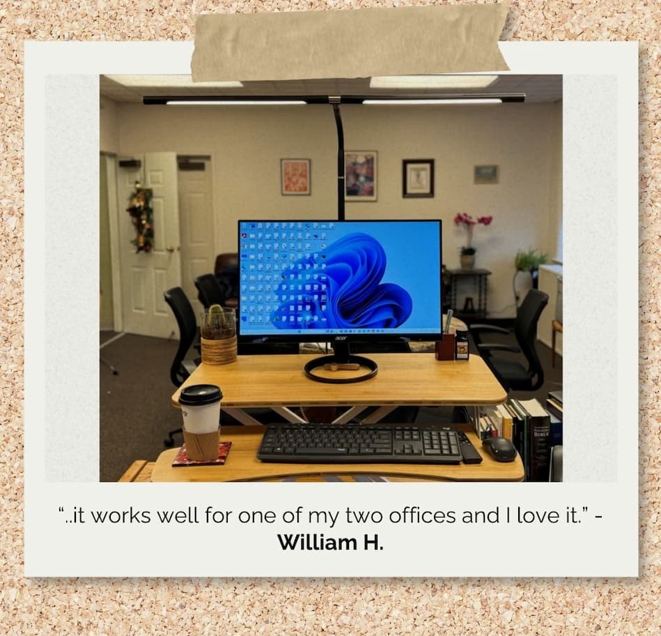 “..it works well for one of my two offices and I love it.” - William H.