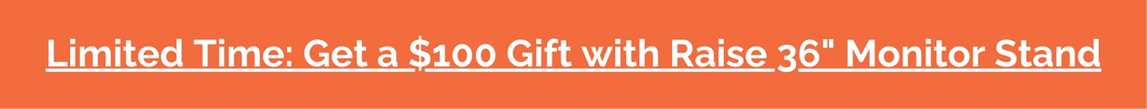 Limited Time Get a $100 Gift with Raise 36 Monitor Stand