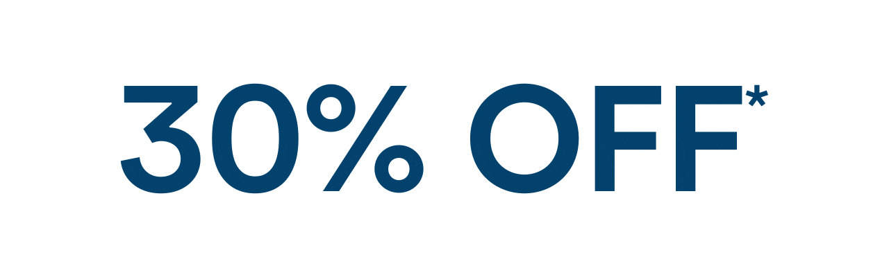 30% off*