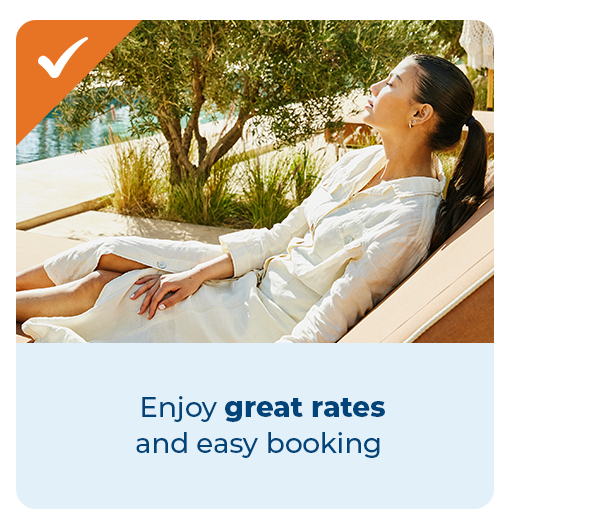 Enjoy great rates and easy booking