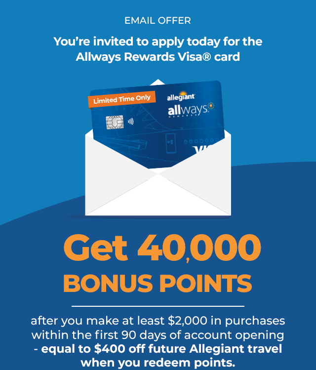 Get 40,000 Bonus Points!