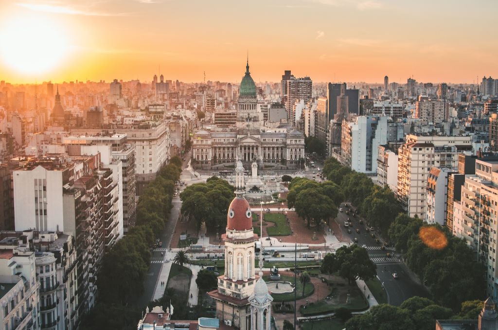 A scenic photo of Buenos Aires, Argentina