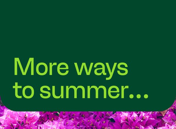 More ways to summer... Discount Den Big travel saving for you and your crew