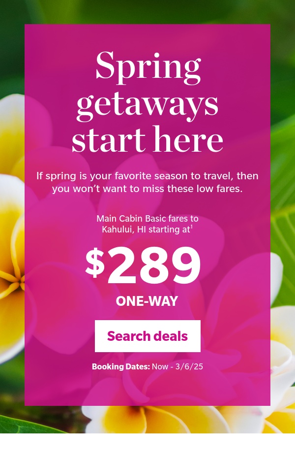 Book your low fare today.^1