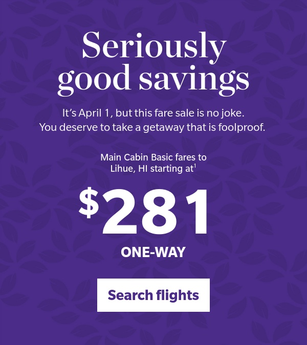 Book your low fare today.^1