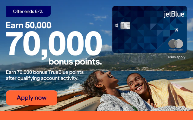 Earn 70,000 bonus points. Earn 70,000 bonus TrueBlue points after qualifying account activity.